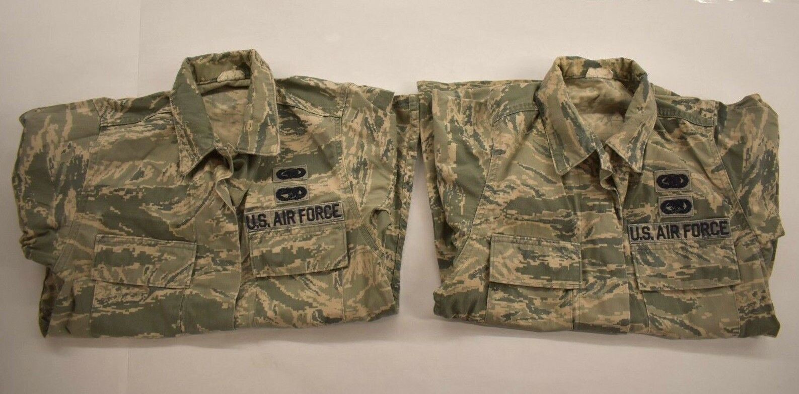 2 Women Digital Air Force Multi-Pocket Uniform Camo Utility Field Shirt Jacket