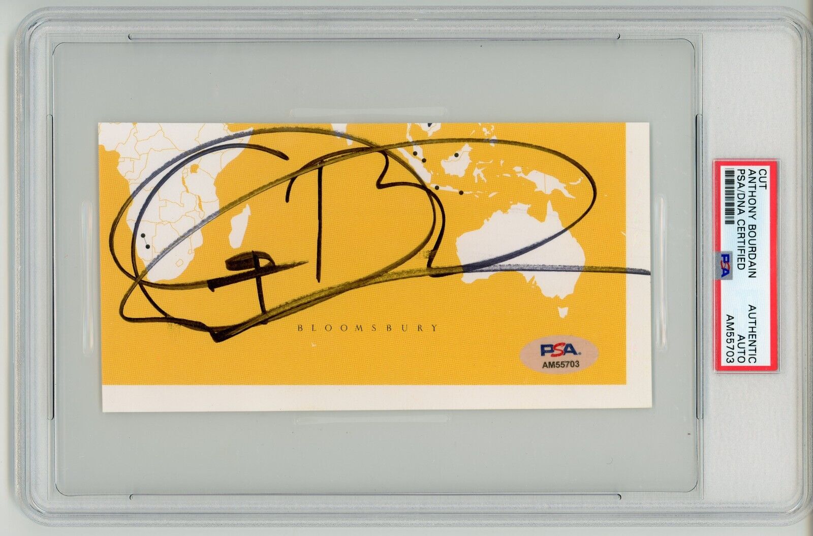 Anthony Bourdain ~ Signed Autographed Authentic Cut Signature ~ PSA DNA Encased