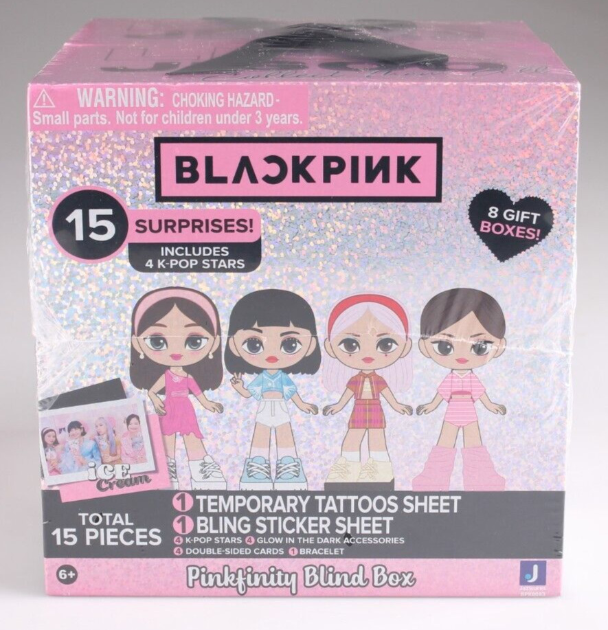 Blackpink Pinkfinity Blind Box New Sealed 8 Gift Box 15 Surprises 4 K-Pop Stars