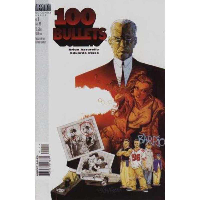 100 Bullets (1999 series) #1 in Near Mint minus condition. DC comics [p/
