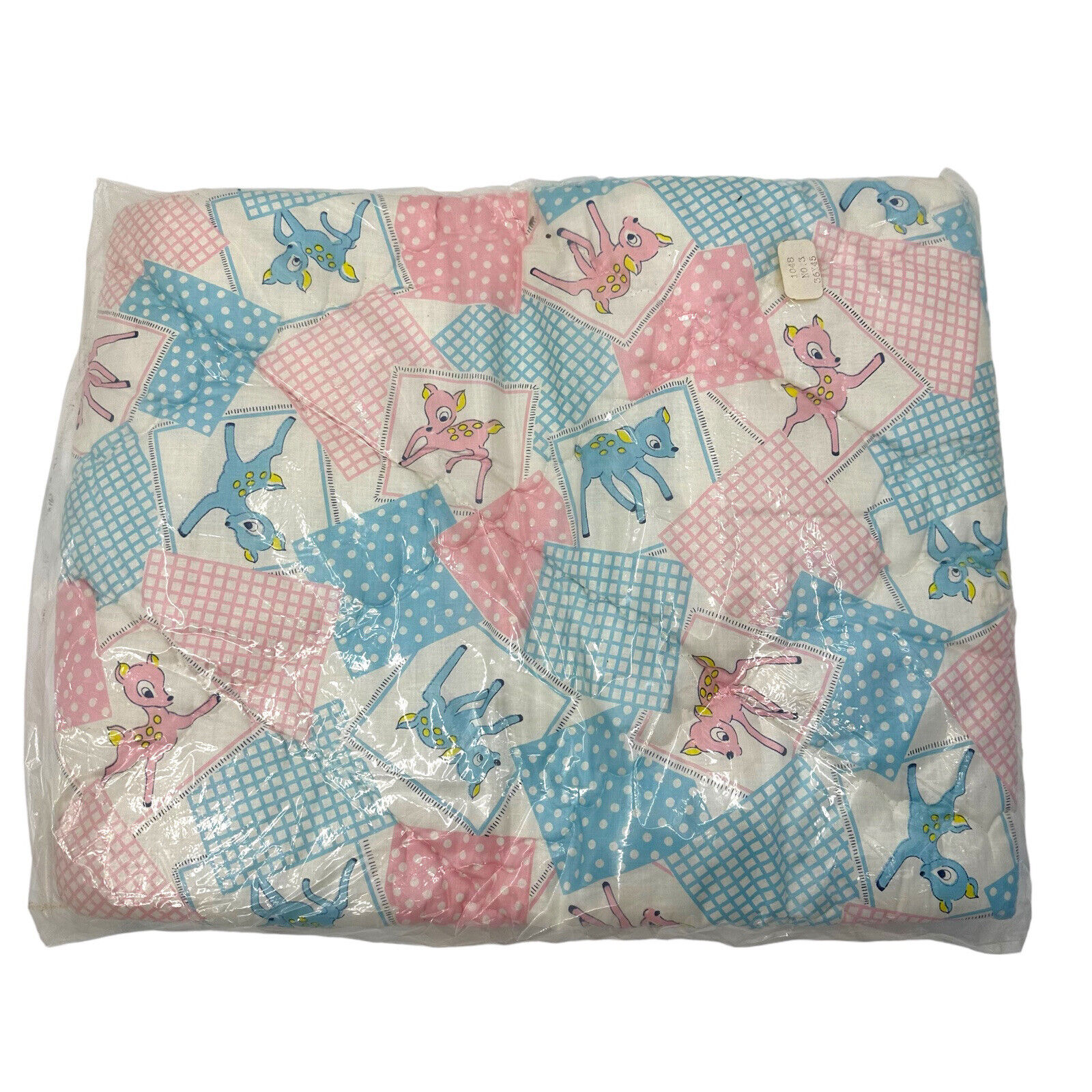 Vintage Retro Montgomery Ward 36X45 Baby Deer Blanket Comforter New NOS Fortrell