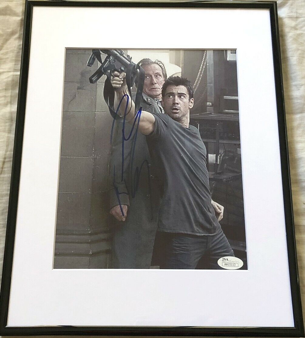 Colin Farrell autographed signed Total Recall 8x10 movie photo matted framed JSA