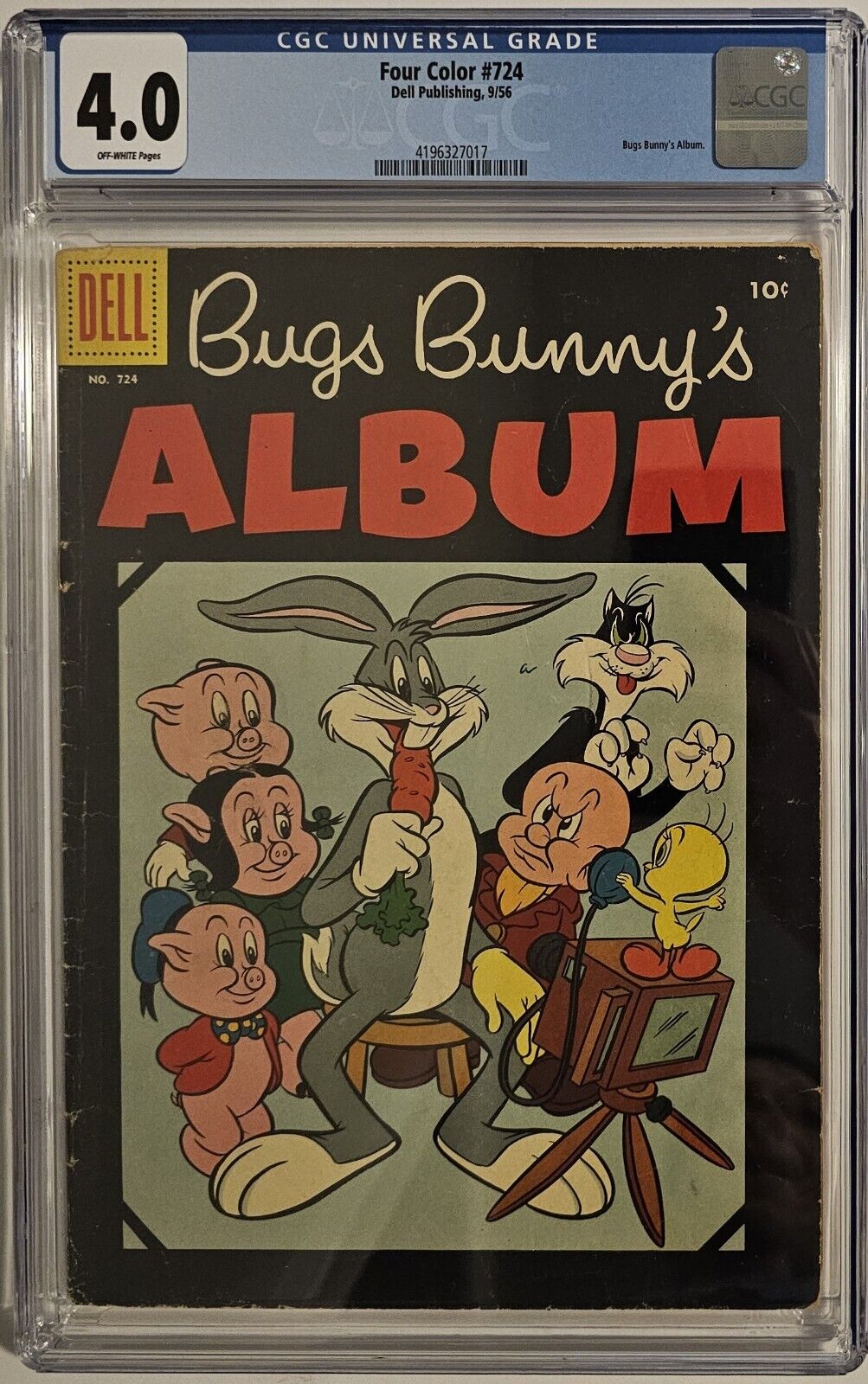 Four Color #724 - Bugs Bunny\'s Album (1956, Dell) - CGC 4.0 OW Pages