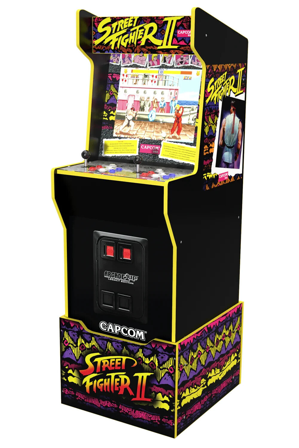 (New) Arcade1Up Street Fighter II Capcom Legacy Edition Arcade Machine w/Riser