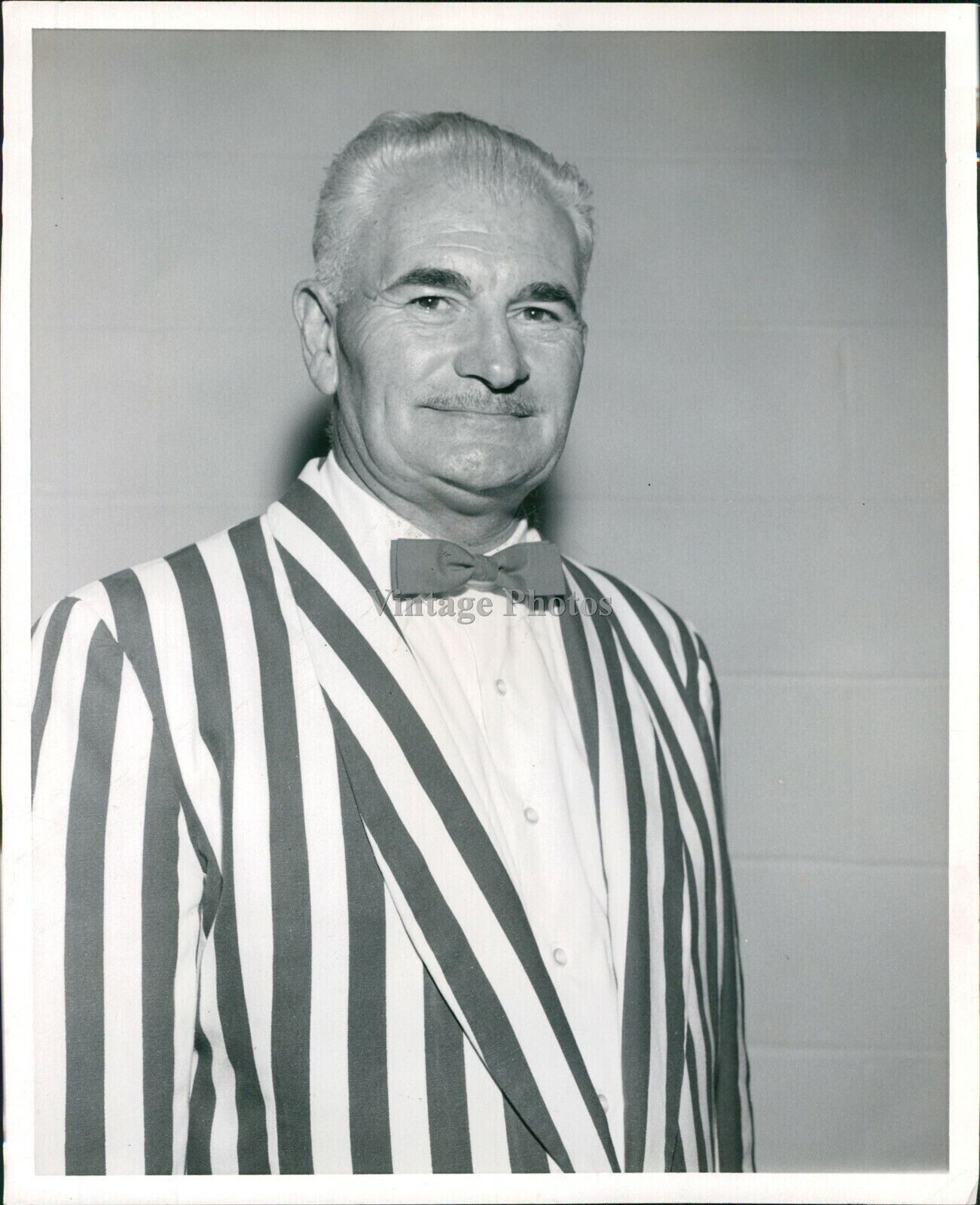 1961 Tom Allcock Quartet Show Chairman President Striped Business 8X10 Photo