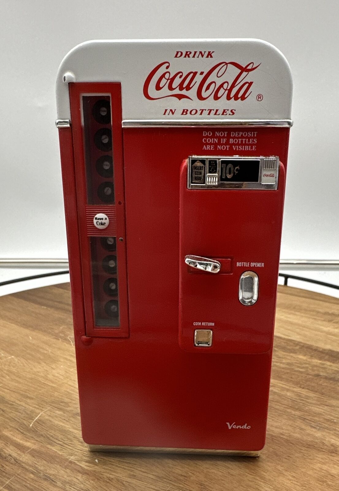 1994 Coca Cola Die Cast Mini Vending Musical Coin Bank