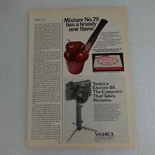 Vintage Print Ad Yashica Electronic Cameras Sports Illustrated Nov 13, 1972 picture