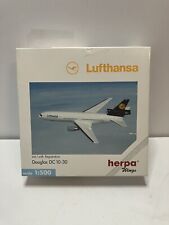 Herpa Wings 1:500 Lufthansa McDonnell Douglas DC 10-30 Diecast Model 516204 picture