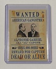 Al Capone Limited Edition Artist Signed “Wanted Poster” Trading Card 1/10 picture