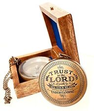 Religious Gifts Trust in The Lord  Communion Baptism Catholic Christian Compass picture