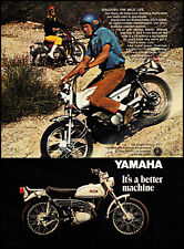 1969 Yamaha 125 Single Enduro AT1 Motorcycle couple retro photo print ad ads26 picture