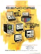 1950s Sencore HiFi Audio Ray Tube Tester Oscilloscopes CR133 CR128 PS127 Catalog picture