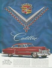 1951 Cadillac Jewels Van Cleef & Arpels Red Car Emblem Vintage Print Ad SP15 picture