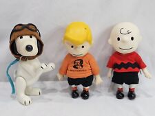 Vintage Peanuts Pocket Dolls Set Charlie Brown Snoopy and Schroeder 1966 picture