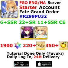 [ENG/NA][INST] FGO / Fate Grand Order Starter Account 6+SSR 220+Tix 1920+SQ #RZ9 picture