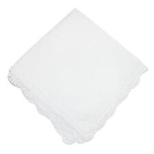 New CTM Women's Cotton Bonnie Lace Handkerchief picture