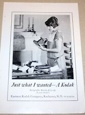 1923 KODAK Camera Org. Advertisement National Geographic Eastman Kodak Co NY VGC picture