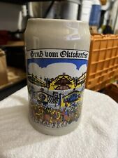 Vintage 1988 Oktoberfest Beer Stein Tankard 0.5L Grub Vom Oktoberfest VGC picture