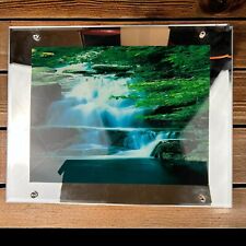 READ Vintage VISIONTAC Light Up Motion Waterfall Moving Wall Art Electric Mirror picture