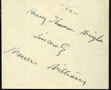 Warren William d1948 signed autograph auto 3x5 Cut Actor 