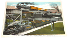 1920's SOUTHERN RAILWAY SAL C&O RICHMOND VIRGINIA TRIPLE CROSSING POST CARD picture