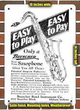 Metal Sign - 1928 Buescher Saxophones- 10x14 inches picture