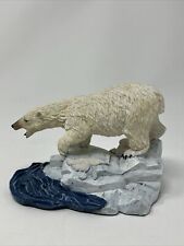 Polar Bear Figurine Walking On Ice Resin Figure Arctic picture