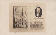 1908 Home Coming M.E. Church & Parsonage Rev Webster Atwater OH Postcard ~ PC2AI picture