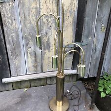 Vintage Midcentury Early 1970s Brass Waterfall 5 Arm Desk Table Lamp   picture