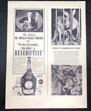 Life Magazine Ad D.O.M. BENEDICTIN LIQUEUR 1938 AD picture