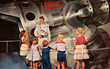 VINTAGE POSTCARD KAISER ALUMINUM TELESCOPE TOMORROWLAND DISNEYLAND MAILED 1957 picture