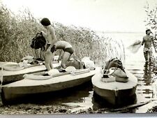 1960s Shirtless Men Trunks Bulge Guys Tourists Kayakers Gay Int VINTAGE PHOTO picture