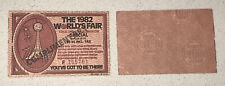 1982 Worlds Fair Knoxville TN Tennessee Admission Ticket Used Stub Exposition  picture