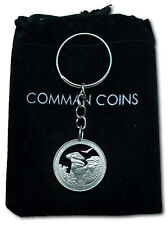 2016 Illinois Cut Coin Keychain Shawnee American US State Park Quarter Jewelry picture