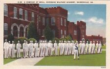  Postcard A Company at Drill Riverside Military Academy Gainesville GA picture
