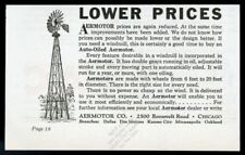 1932 Aeromotor farm windmill vintage print ad picture