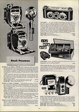 1954 PAPER AD Busch Pressman Camera Model C D Iloca Stereo Bolsey DeJur picture