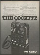 SONY ICF-5500 Ultra Compact Portable Radio - THE COCKPIT - 1974 Vintage Print Ad picture