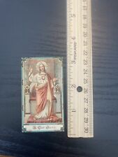 Antique Catholic Prayer Card Religious Collectible 1890's Holy Card. Jesus Heart picture