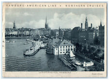 1930 Reliance Steamer Cruise Hamburg American Line Jungfernstieg Postcard picture