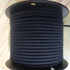 Black Cotton 2-Wire Cloth Covered Cord, 18ga. Vintage Style Lamps Antique Lights picture