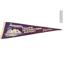 Vintage 40s/50sTampa International Airport Pennant- MCM picture