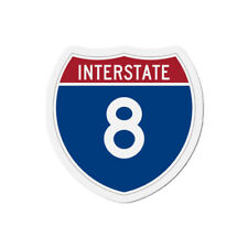 Interstate 8 (U.S. Highways) Die-Cut Magnet picture