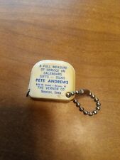 Vintage West Germany Keychain Metal Tape Measure Very Rare Great Condition Htf picture