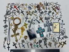 Collection Lot Nice Most Vintage Religious Cross Pendants and Accessories - O6 picture