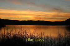 Photo 6x4 Sunset over Clatteringshaws Loch Bruce's Stone A beautiful end  c2019 picture