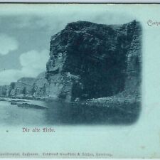 c1900s UDB Cuxhaven, Germany Cliff Blue Collotype Photo Ocean Unposted PC A192 picture