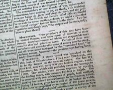 Very Early MORMONS Mormonism Jesus Christ of Latter-Day Saints 1832 Newspaper picture