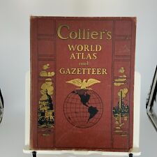 Vintage Collier's World Atlas Gazetteer 1937 50 States Plus picture