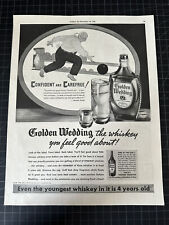 Vintage 1938 Golden Wedding Whiskey Print Ad picture